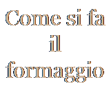 Casella di testo: Come si fa il formaggio
